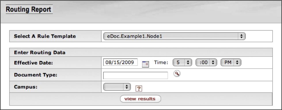 Routing Report: Template Selection, Detail