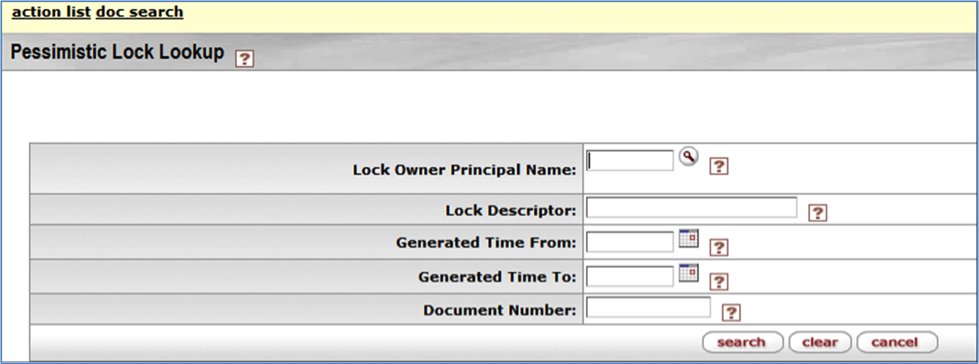 Pessimistic Lock Lookup