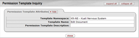 Permission Template Inquiry