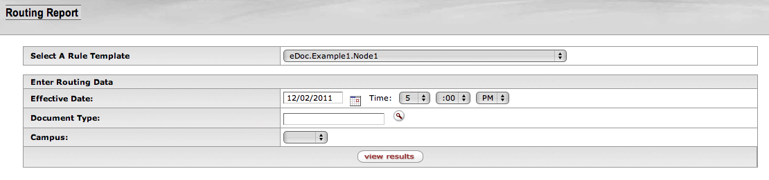 Routing Report: Template Selection, Detail