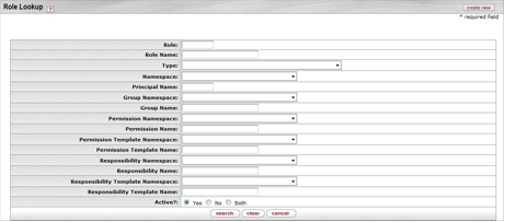 Role Lookup