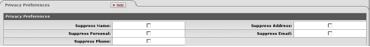 Person Document: Privacy Preferences Tab