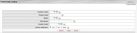 Postal Code Lookup