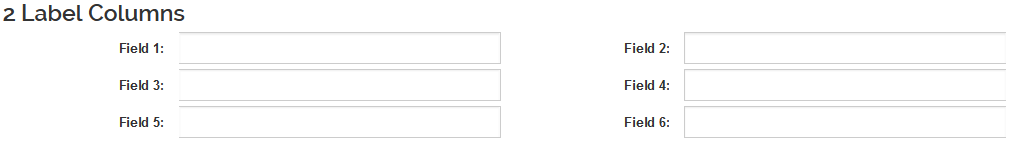 Css Grid Label Column Layout - 2 Label columns