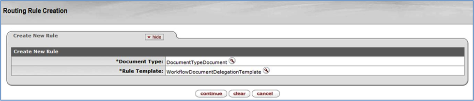 Routing Rules Creation