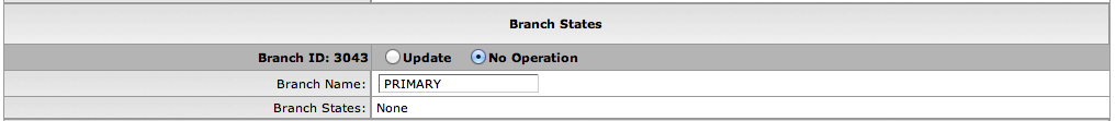 Branch States